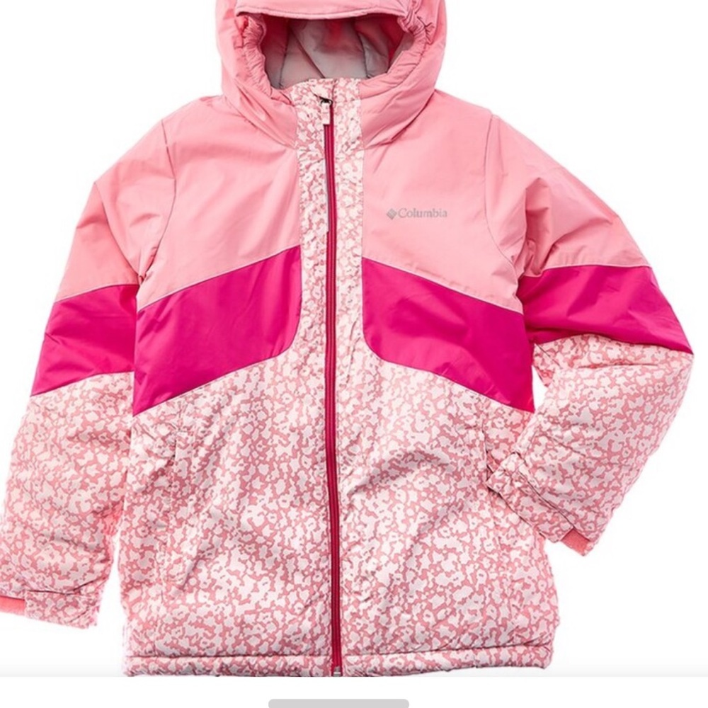 NWT Columbia Pink and White Floral Jacket